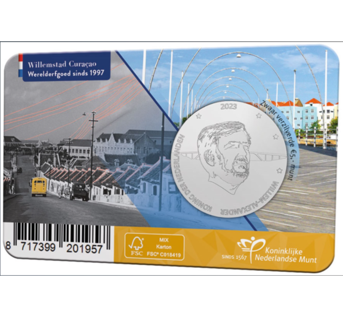 Nederland 5 euro UNC 2023 - Willemstad Vijfje