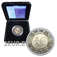 Nederland 2 euro proof 2009 - 10 jaar euro