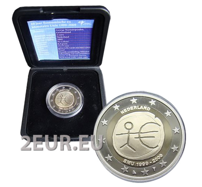 Nederland 2 euro proof 2009 - 10 jaar euro