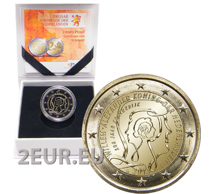 Nederland 2 euro proof 2013 - 200ste verjaardag van het Koninkrijk der Nederlanden