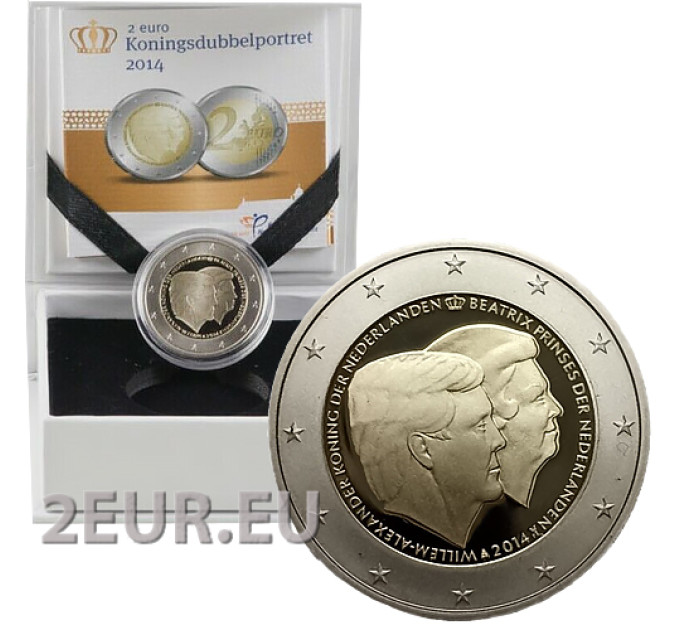 Nederland 2 euro proof 2014 - Koning Willem-Alexander en Prinses Beatrix