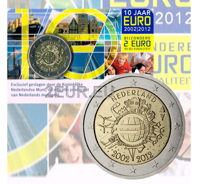 Nederland 2 euro BU 2012 - 10 jaar Euro Cash