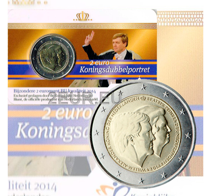 Netherlands 2 euro BU 2014 - King Willem-Alexander and Princess Beatrix C/C