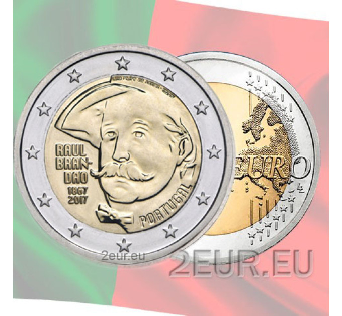 Portugal 2 euro UNC 2017 - 150 jaar sinds de geboorte van Raul Brandão