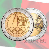 Portugal 2 euro UNC 2021 - Deelname aan de Olympische Spelen in Tokio