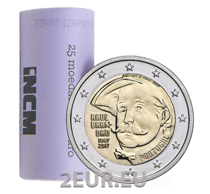 Portugal 2 euro UNC rollen 2020 - 75 jaar Verenigde