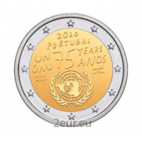 Portugal 2 euro UNC rollen 2020 - 75 jaar Verenigde