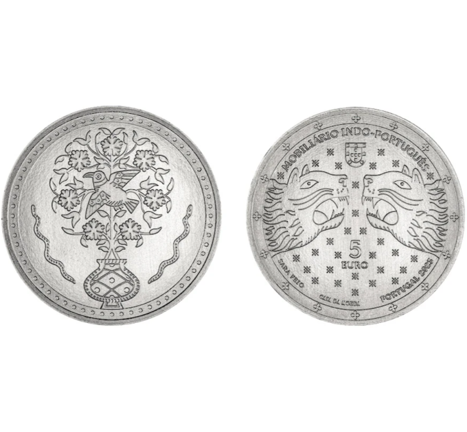 Portugal 5 euro UNC 2023 - Indo-Portugese meubels