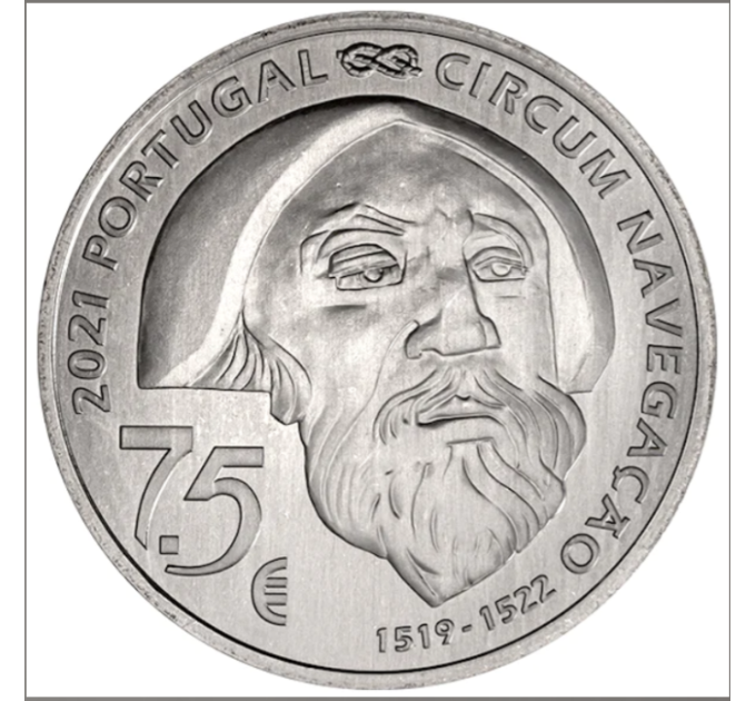 Portugal 7,5 euro UNC 2021 - 5e eeuw van Ferdinand Magellan's reis om de wereld - Mactan 1521
