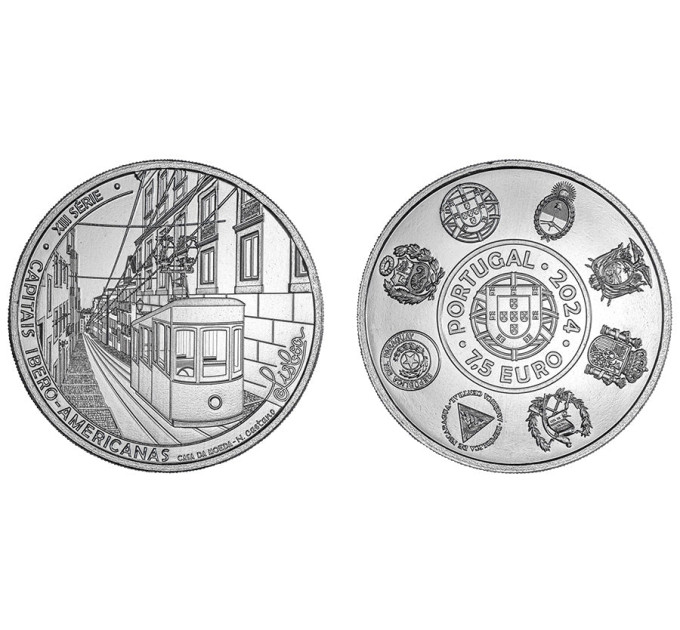 Portugal 7,5 euro UNC 2024 - Ibero-Amerikaanse hoofdsteden, Lissabon