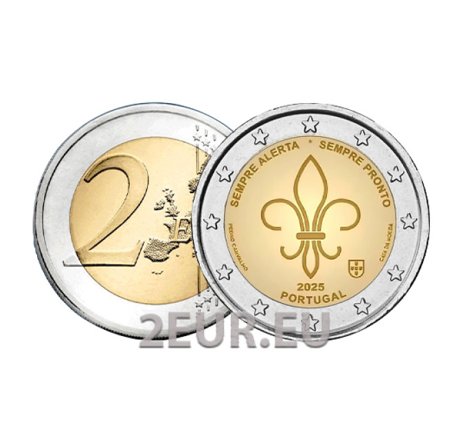 Portugal 2 euro UNC 2025 - Wereld Scouting