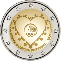 Portugal 2 euro UNC 2024 - Olympische Spelen