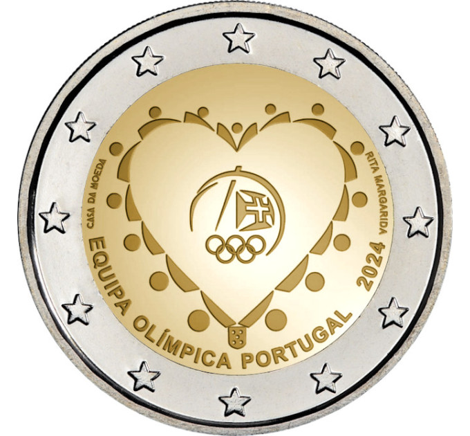 Portugal 2 euro UNC 2024 - Olympische Spelen