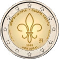 Portugal 2 euro UNC rollen 2025 - Wereld Scouting