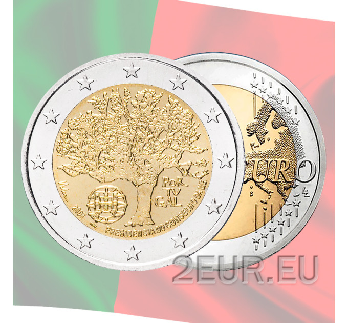 Portugal 2 euro UNC 2007 - Voorzitterschap van de EU-raad