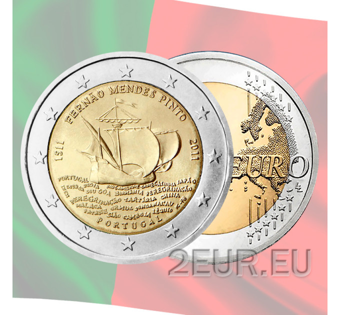 Portugal 2 euro UNC 2011 - 500e geboortedag van Fernao Mendes Pinto