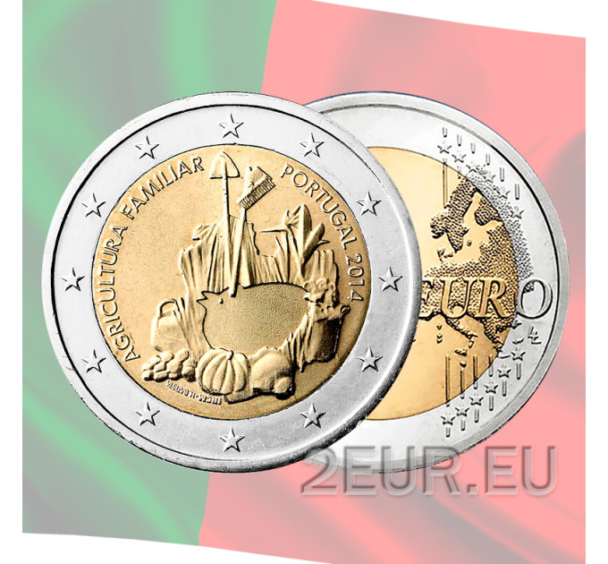 Portugal 2 euro UNC 2014 - Internationaal Jaar van de Familielandbouw