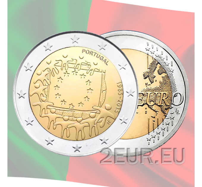Portugal 2 euro UNC 2015 - 30e verjaardag van de EU-vlag