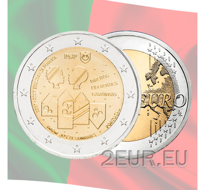 Portugal 2 euro UNC 2017 - 150 jaar openbare veiligheid