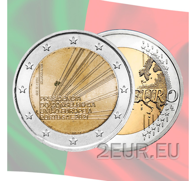 Portugal 2 euro UNC 2021 - Voorzitterschap van de Raad van de Europese Unie
