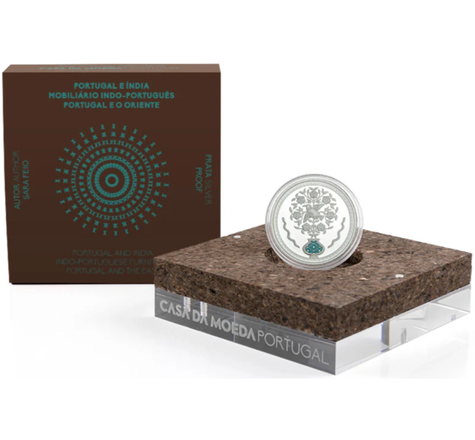 Portugal 5 euro zilver proof 2023 - Indo-Portugese meubels