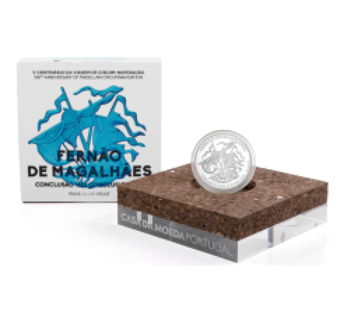 Portugal 7,5 euro zilver proof 2022 - 500. aastapäev Magellani esimesest ümbermaailmareisist – Elcano 1522