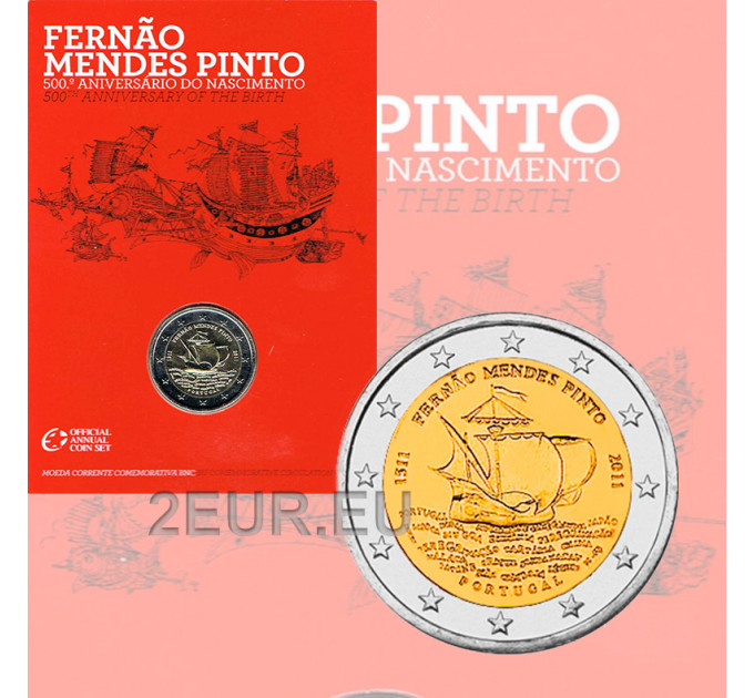 Portugal 2 euro BU 2011 - 500e geboortedag van Fernao Mendes Pinto