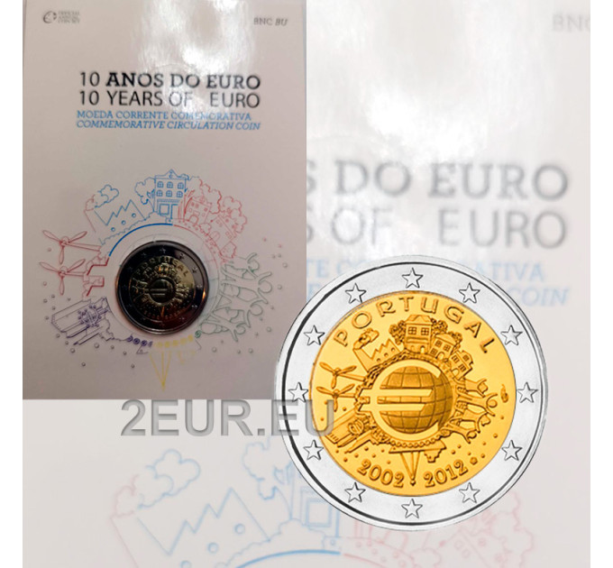 Portugal 2 euro BU 2012 - 10 jaar eurocontant geld