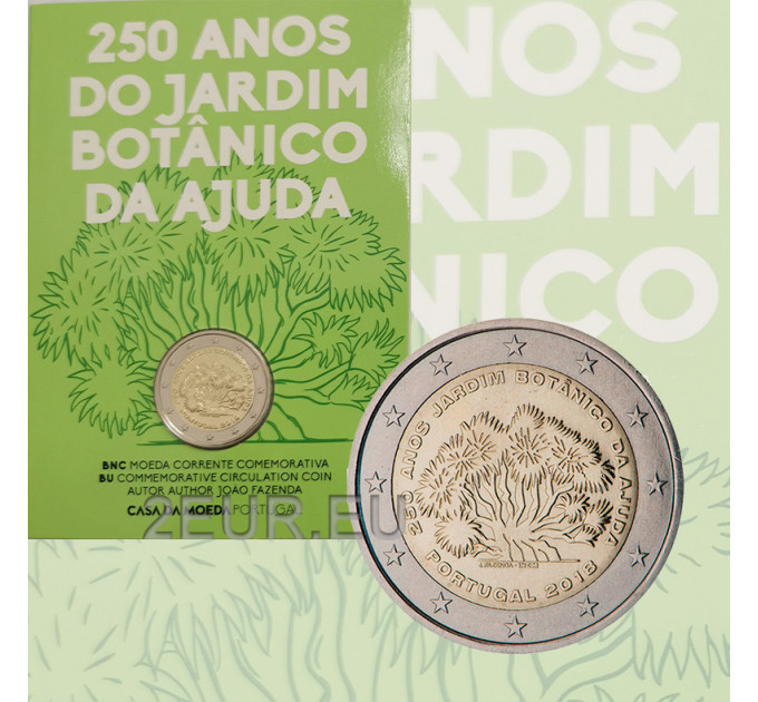 Portugal 2 euro BU 2018 - 250 jaar sinds de oprichting van de botanische tuin van Ajuda