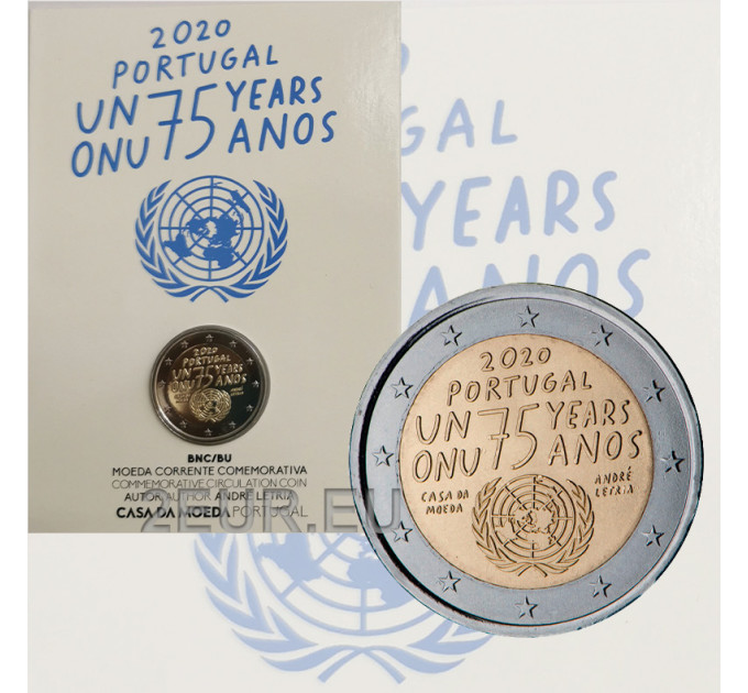 Portugal 2 euro BU 2020 - 75 Jaar Verenigde Naties