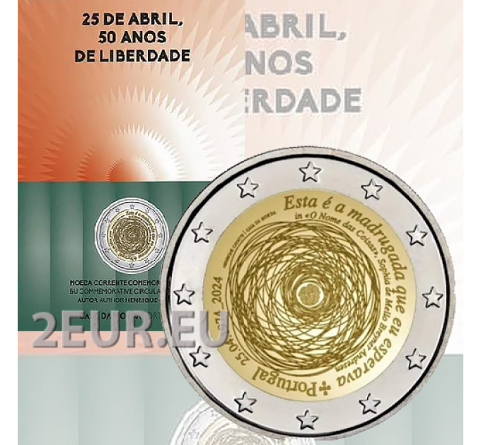 Portugal 2 euro BU 2024 - 50e verjaardag van de Anjerrevolutie