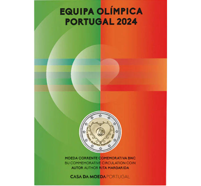 Portugal 2 euro BU 2024 - Olympische Zomerspelen in Parijs - Portugees Olympisch Team