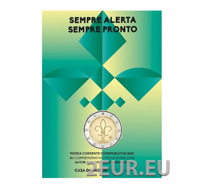 Portugal 2 euro BU 2025 - Wereld Scouting