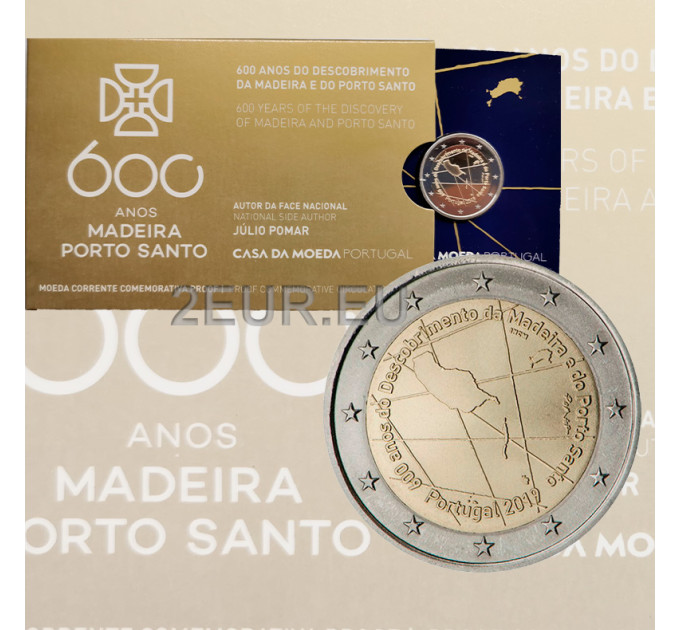 Portugal 2 euro proof 2019 - 600e verjaardag van de ontdekking van het eiland Madeira en Porto Santo