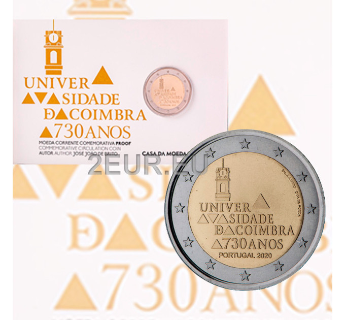 Portugal 2 euro proof 2020 - 730 Jaar Universiteit van Coimbra