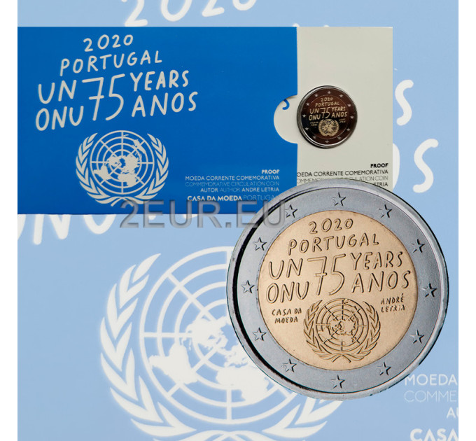 Portugal 2 euro proof 2020 - 75 Jaar Verenigde Naties