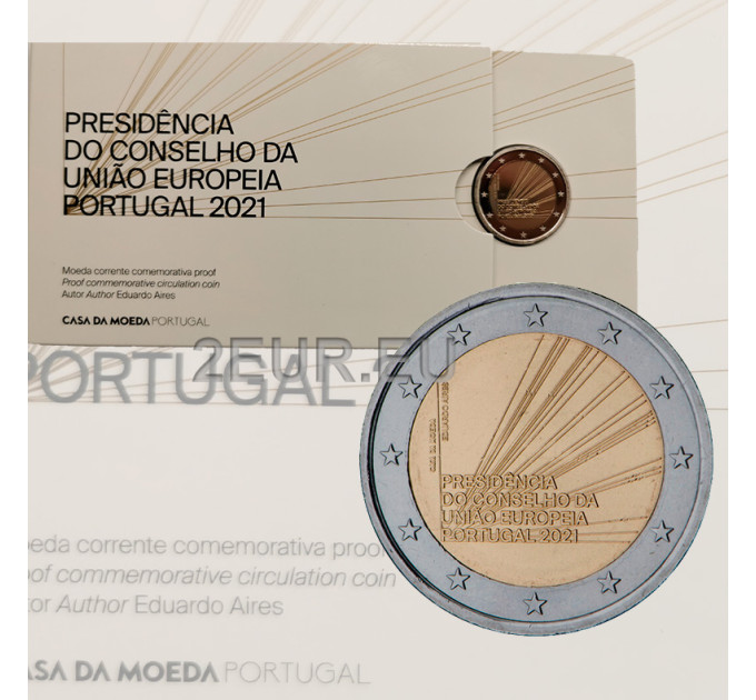 Portugal 2 euro proof 2021 - Voorzitterschap van de Raad van de Europese Unie