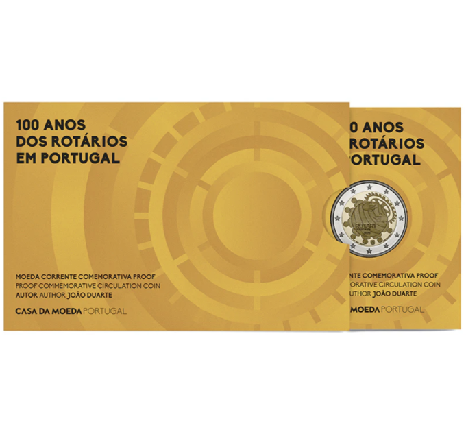 Portugal 2 euro Proof 2026 - 100-jarig jubileum van de Rotary Foundation in Portugal