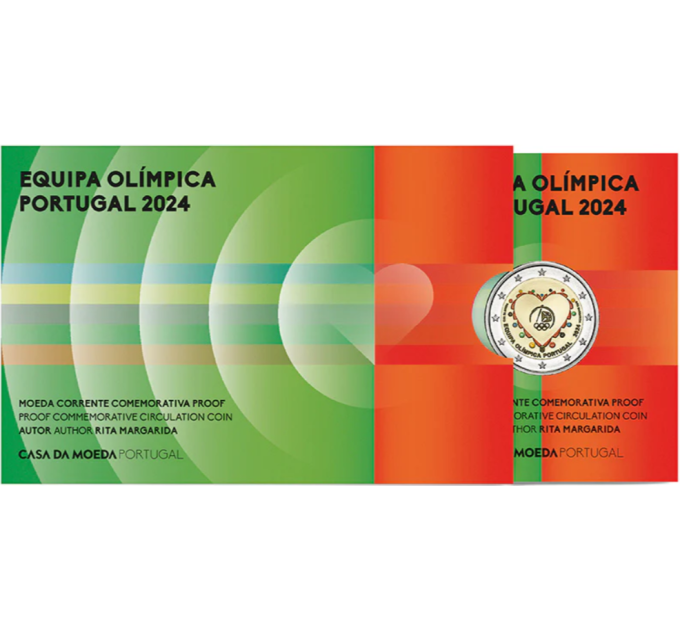 Portugal 2 euro Proof 2024 - Olympische Zomerspelen in Parijs - Portugees Olympisch Team