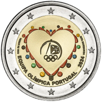 Portugal 2 euro Proof 2024 - Olympische Zomerspelen in Parijs - Portugees Olympisch Team
