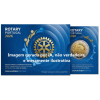 Portugal 2 euro Proof 2026 - 100-jarig jubileum van de Rotary Foundation in Portugal