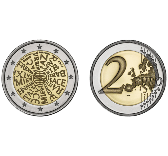 Portugal 2 euro proof 2023 - Vrede in onze handen