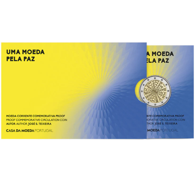 Portugal 2 euro proof 2023 - Vrede in onze handen