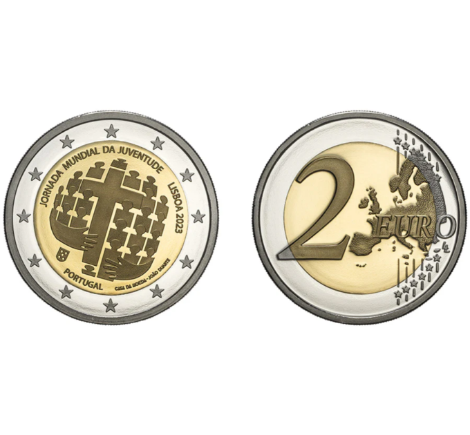 Portugal 2 euro proof 2023 - Wereld Jeugd Dag