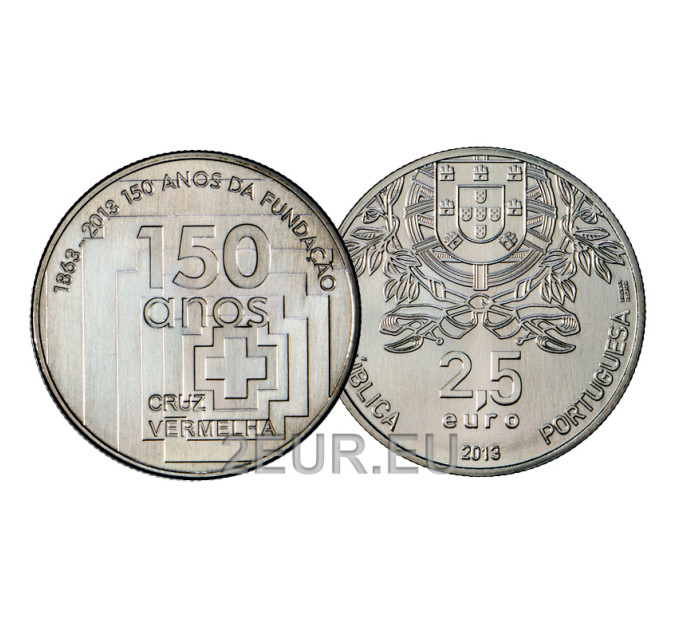 Portugal 2,5 euro UNC 2013 - 150e verjaardag van het Rode Kruis