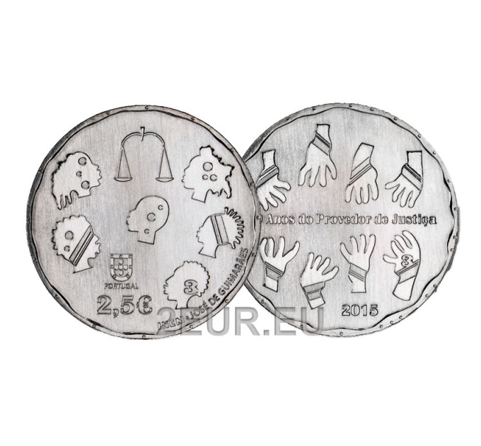 Portugal 2,5 euro UNC 2015 - 40 jaar Ombudsman