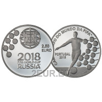Portugal 2,5 euro UNC 2018 - FIFA Wereldkampioenschap voetbal in Rusland Portugal 2,5 euro UNC 2018 - FIFA Wereldkampioenschap voetbal in Rusland