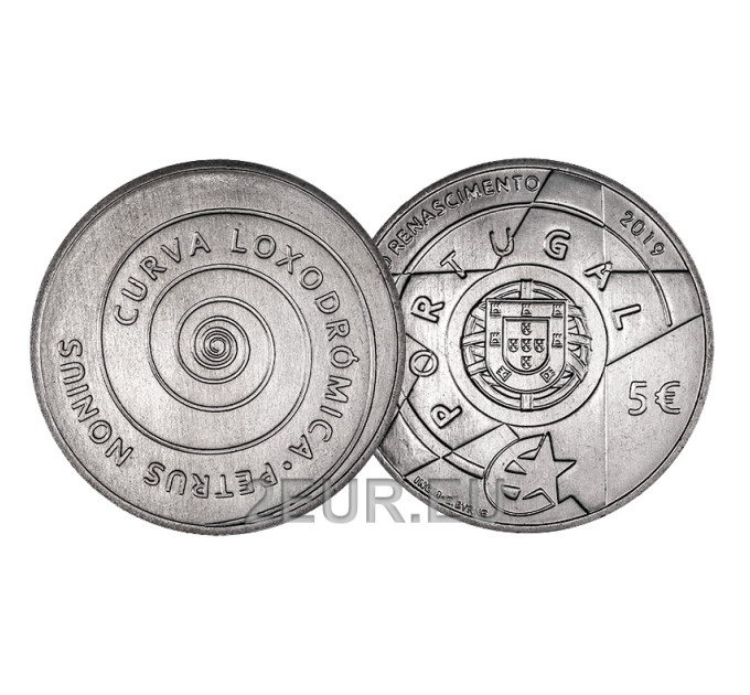 Portugal 5 euro UNC 2019 - Europa Star Programma - Renaissance