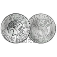 Portugal 5 euro UNC 2019 - 45e verjaardag van de Anjerrevolutie Portugal 5 euro UNC 2019 - 45e verjaardag van de Anjerrevolutie
