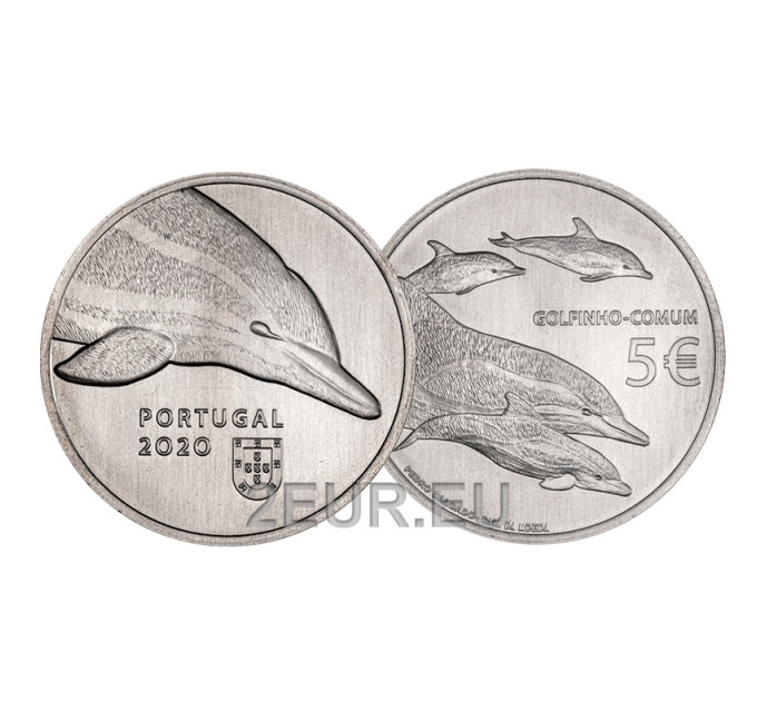 Portugal 5 euro UNC 2020 - De Dolfijn